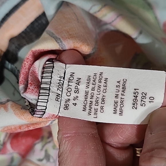 Bentley A women's colorful floral & striped skirt size 10 - Picture 4 of 5